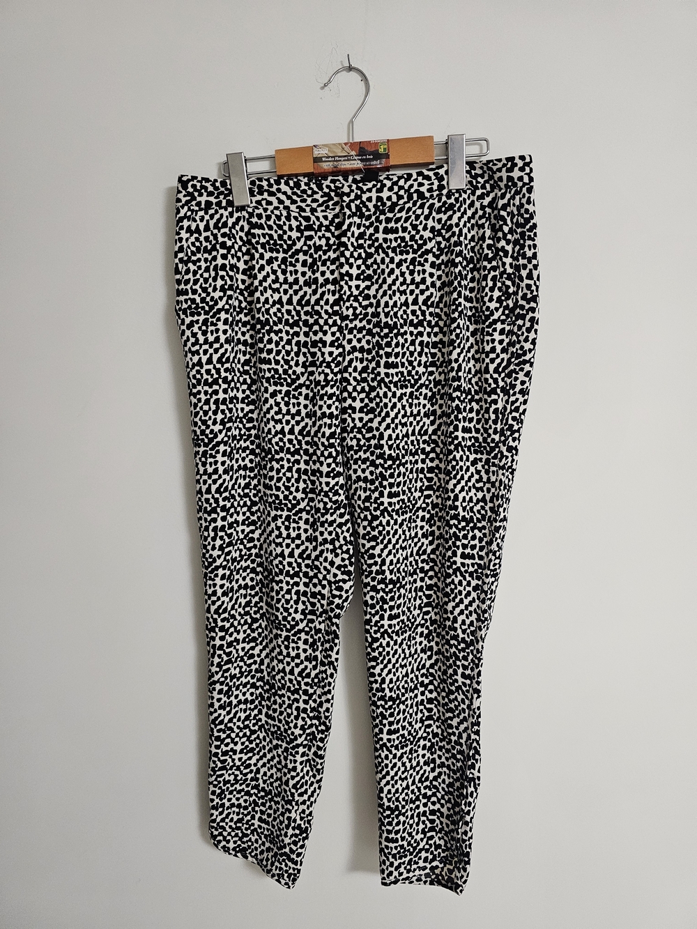Banana Republic Black and White Printed Joggers